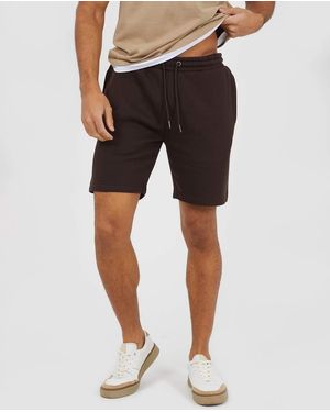 Brave Soul Basic Fleece Shorts - Black