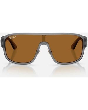Ray-Ban Gafas De Sol Cuadradas Polarizadas Con Lente Bronce En - Marrón