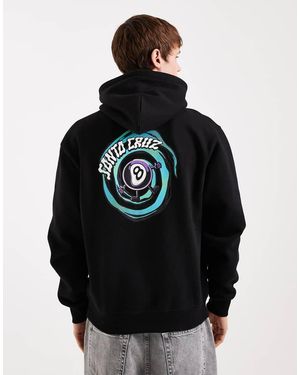 Santa Cruz Vertigo Logo Back Graphic Hoodie - Black
