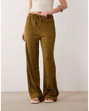 Brave Soul Pantalon d'ensemble texturé - olive - Neutre