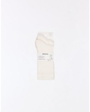 Bershka Pack Of 2 Socks - White