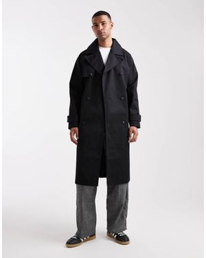 ASOS – oversize-trenchcoat - Schwarz