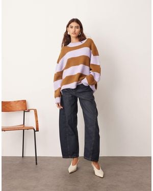 ARRANGE Franklyn Seam Detail Barrel Jeans - Blue