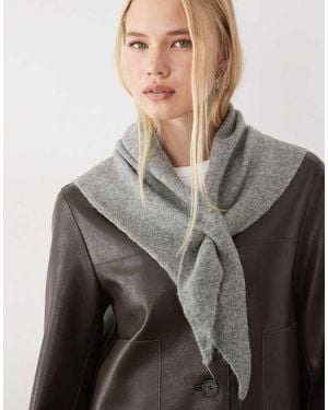 Mango Knitted Neck Scarf - Grey