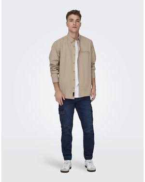 Only & Sons Vaqueros De Corte Slim En De - Azul