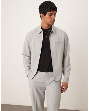 ASOS Smart Harrington Jacket - White