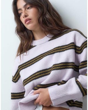 ASOS Exposed Seam Relaxed Sweater - Gray