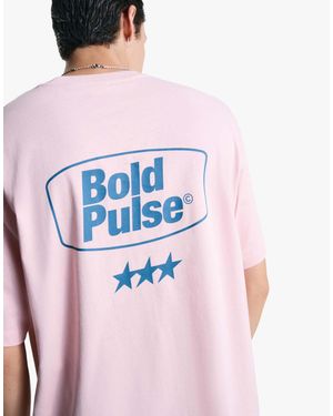 Bershka – kurzärmliges t-shirt - Pink