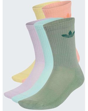 adidas Originals Trefoil Crew Socks 10 Pairs - Green