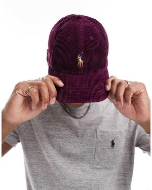 Polo Ralph Lauren Icon Logo Cord Baseball Cap - Grey