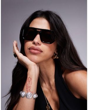 ASOS Square Aviator Sunglasses - Black