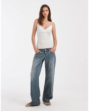 Hollister – baggy-jeans - Blau