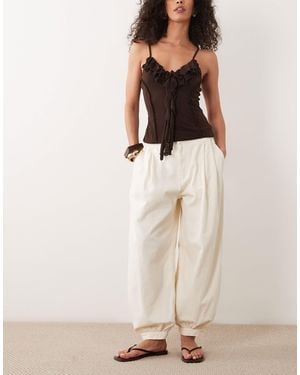 Mango Souffle Cuffed Jean - Natural
