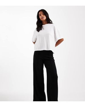 Vero Moda Pin Tuck Wide Leg Trouser - White