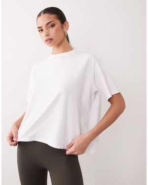 4505 Modal Blend Ultra Soft Boxy Performance T-Shirt - White
