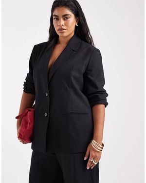 Collusion Plus Tailored Oversized Blazer - Black