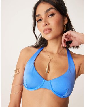Free Society Underwire Bikini Top - Blue