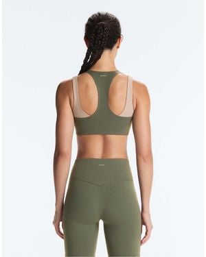 Oysho Evermove Medium-Support Double-Effect Sports Bra - Green