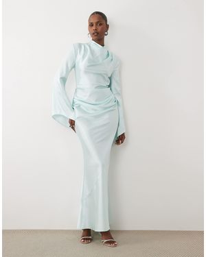 DASKA – maxikleid aus satin - Grau