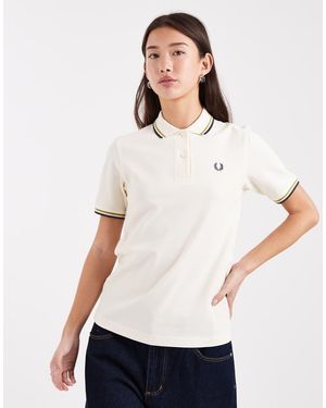 Fred Perry Twin Tipped Polo Shirt - White