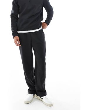 Brave Soul Wide Leg Joggers With Drawstring Waist - Black