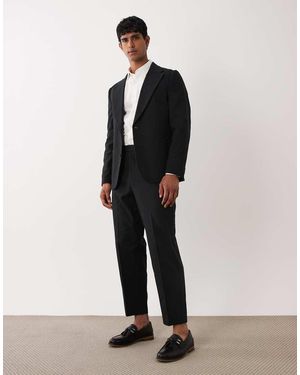 ASOS Carrot Fit Suit Trousers - Black