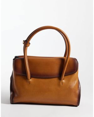 Mango Sac city 100 % cuir - Marron