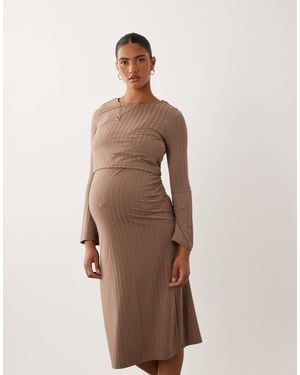 Mama.licious Mamalicious - robe mi-longue - Marron