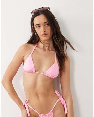 Free Society Top Bikini A Triangolo - Neutro