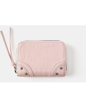 Pull&Bear Portafoglio Rosa Con Borchie Di