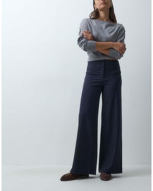 Mango Teen Tailored Straight Trouser - Blue