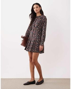 Miss Selfridge Drop Waist Shirt Dress - Multicolour