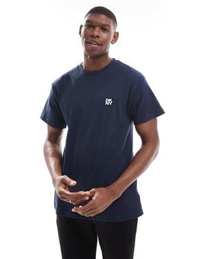 DKNY Diamonds Waffle Tee - Blue