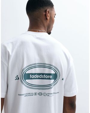 Faded Store – relaxed-fit-t-shirt - Weiß
