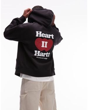 Carhartt Heart Ii Hartt Zip Through Hoodie - Black