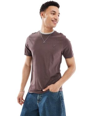 Lyle & Scott Tipped Superfine T-Shirt - Purple