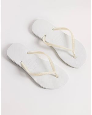 Havaianas Slim Flip Flops - White