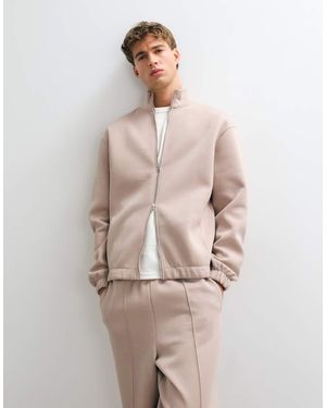 ASOS Felpa Relaxed Con Chiusura Con Zip - Neutro