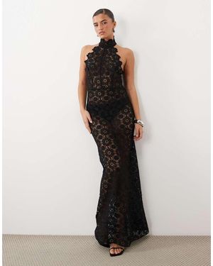 Lioness Trophy Vestito Maxi - Nero