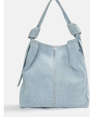 Pull&Bear Sac cabas en denim - Bleu