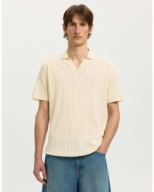 SELECTED – polohemd - Natur