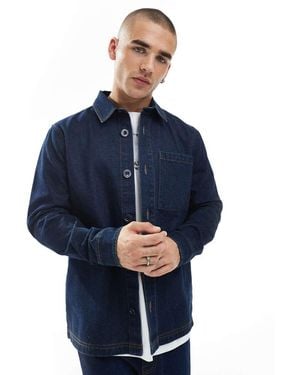 Threadbare Denim Shacket - Blue