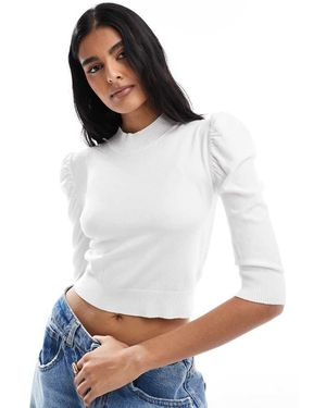 Glamorous High Neck Jumper - White