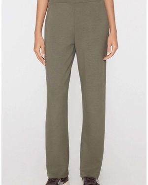 Tezenis Soft Touch Straight-Cut Trousers - Green