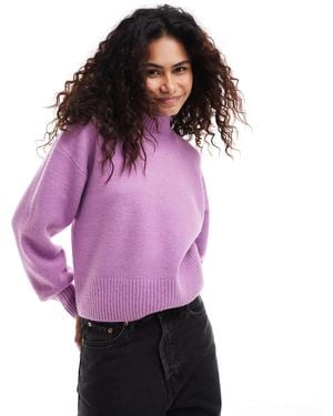 Monki – strickpullover - Lila