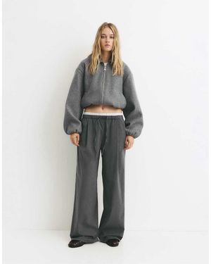 Pull&Bear Joggers With Pleats - Grey