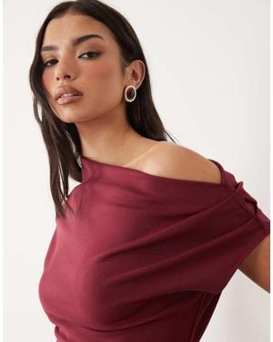 Gina Tricot Asymmetric Top - Red