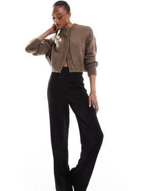 Vero Moda Pleat Front Wide Leg Trousers - Blue
