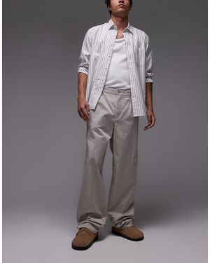 ARKET Cotton Loose Fit Chino Pants - Gray