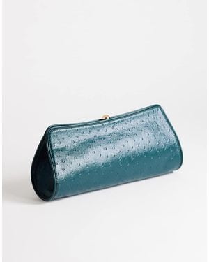 TOPSHOP Alice Middelgrote Clutch - Blauw